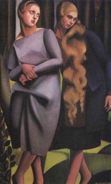 アイリーンとその妹 1925年 現代タマラ・デ・レンピッカ Oil Paintings